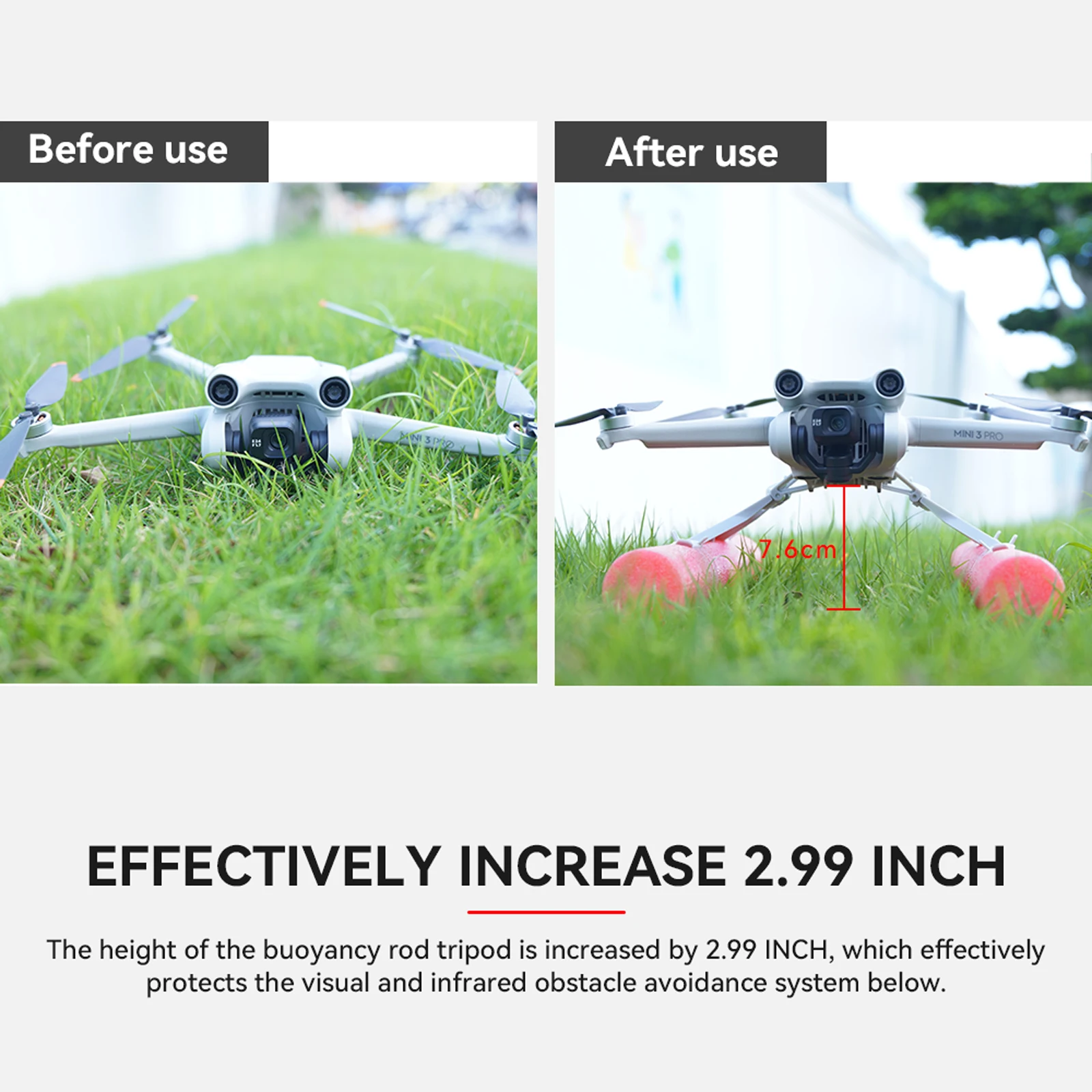 DJI Mavic Mini 3 Pro Đổ Bộ Trượt Phao Bộ Bánh Đáp Đổ Bộ Lên Nước Cho DJI Mavic Mini 3 Pro máy Bay Không Người Lái Phụ Kiện