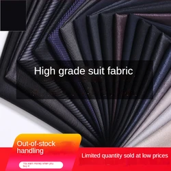 Diy 천 바지 혼합 단색 블랙 네이비 블루 봉제를 위한 하이 엔드 정장 직물 정리 절반 미터