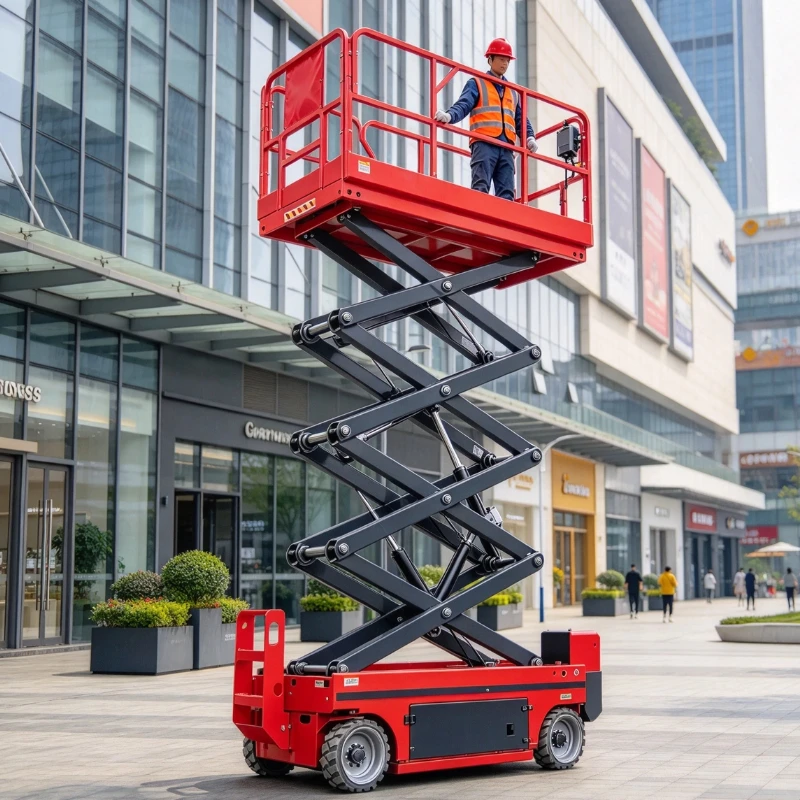 Customized CE Certified Electric Scissor Lift Platform Stable Hydraulic Lifting Aerial Work Lift for Warehouse Construction