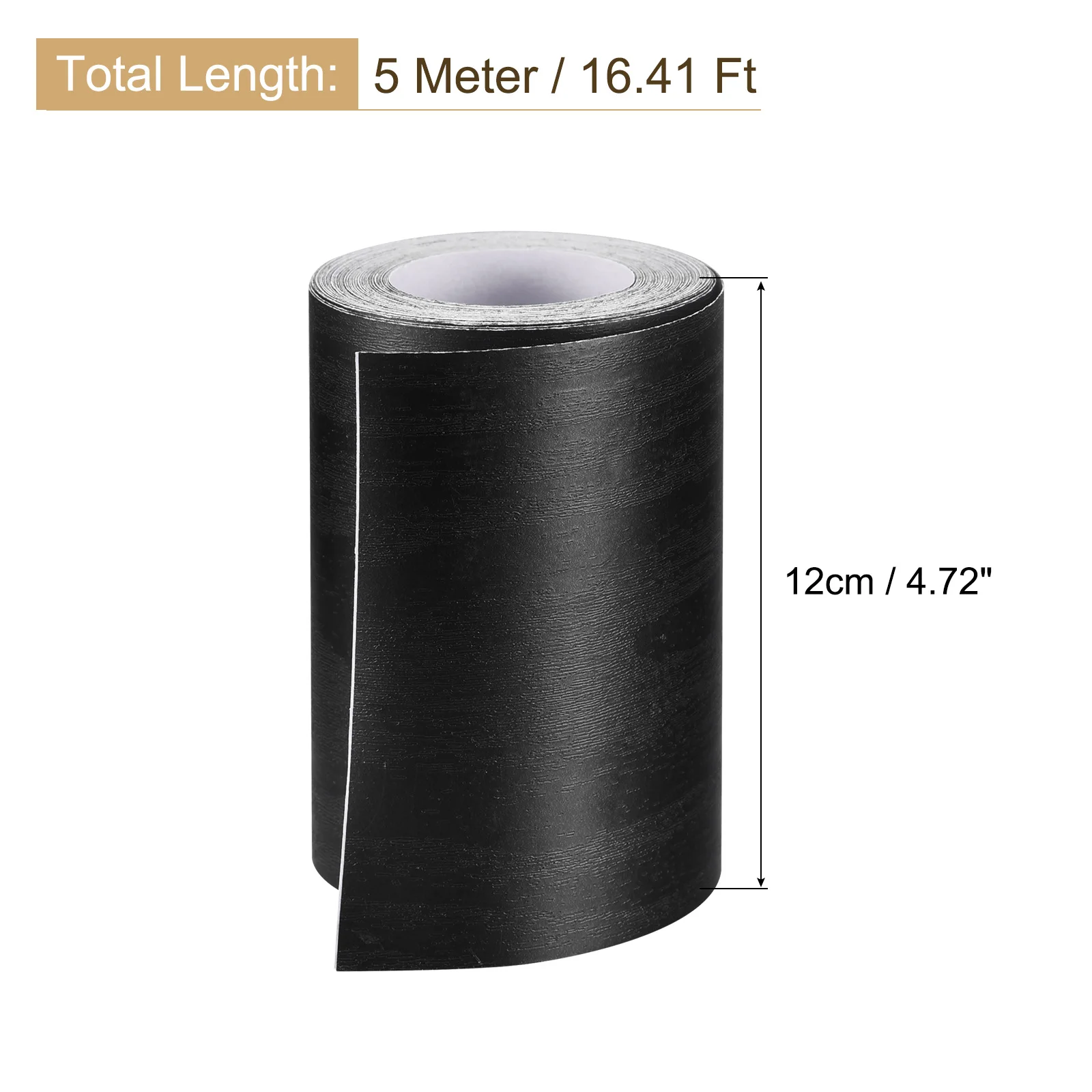 5M/10M Wood Grain Tape Wall Paper Border Sticker Self-Adhesive Wood Grain Repair Patch With Scraper for Wall Furniture Decor
