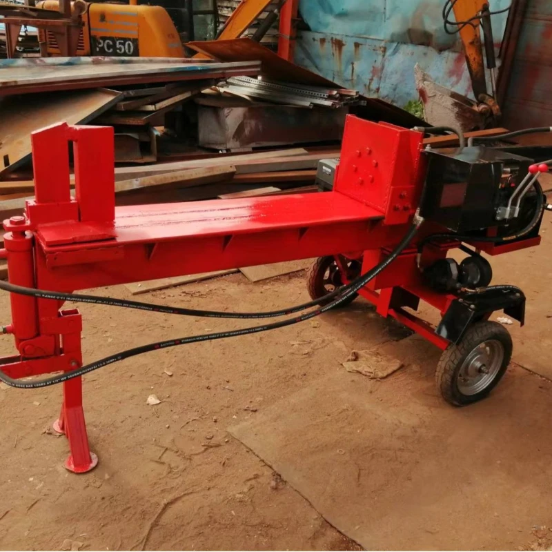 Power small firewood splitter can move within 1 meter in length Small, lightweight, wild wood splitting artifact