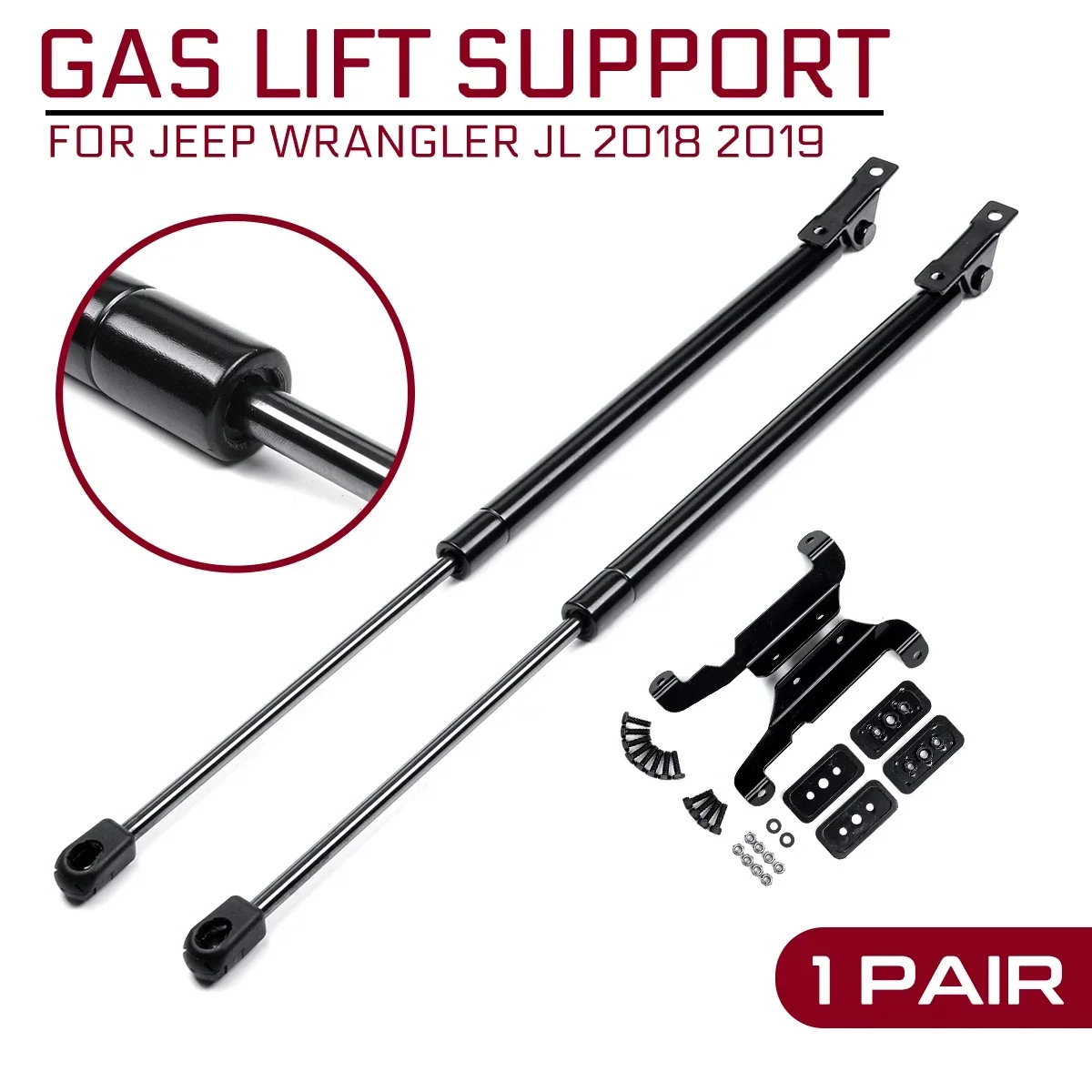 

Car Front Engine Cover Bonnet Hood Shock Lift Strut Struts Bar Support Rod Arm Gas Spring Bracket For Jeep Wrangler JL 2018 2019