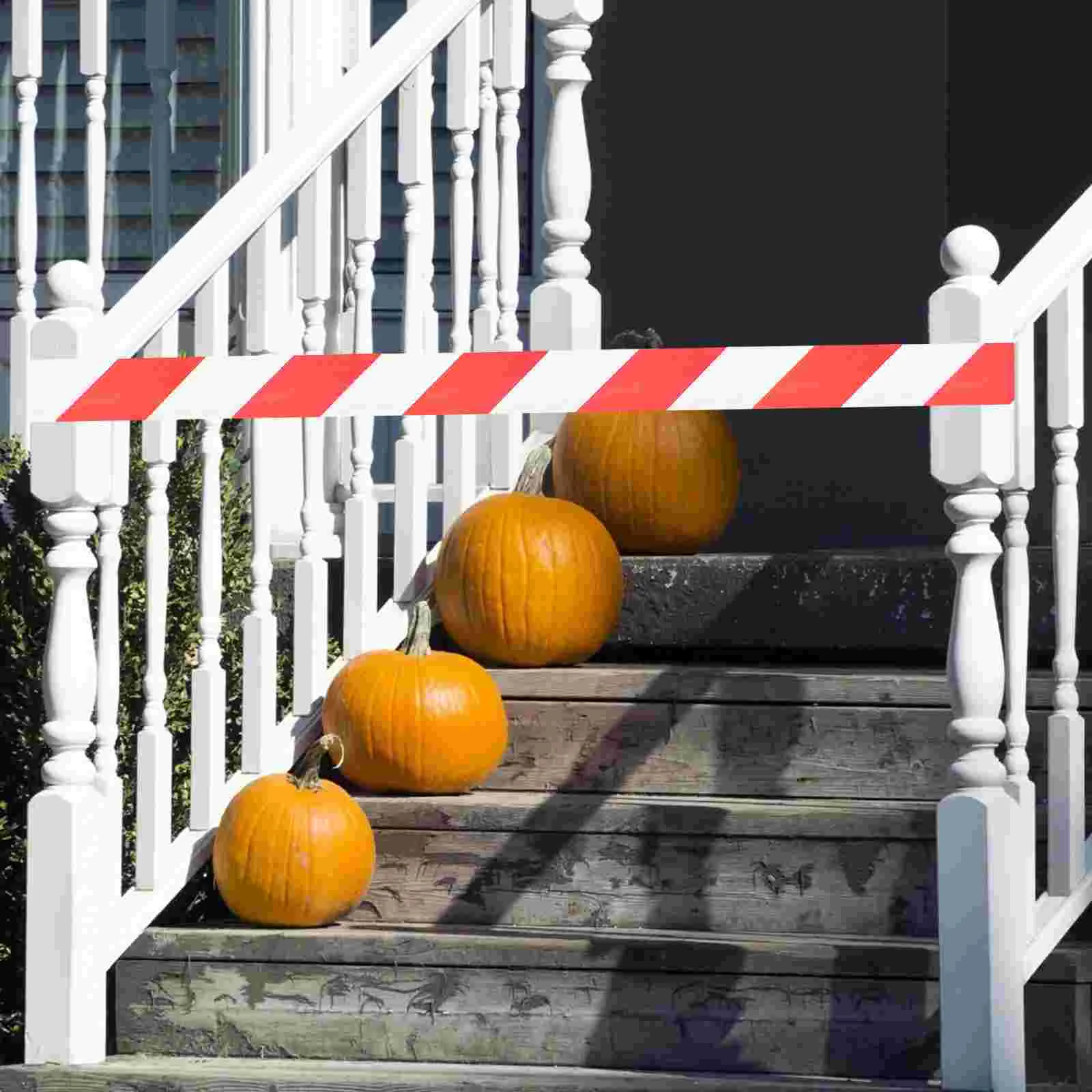 2 Rolls Red and White Cordon Tape Non Sticky Caution Hazard Safety Crime Scene Barricade Striped Danger Not Enter The