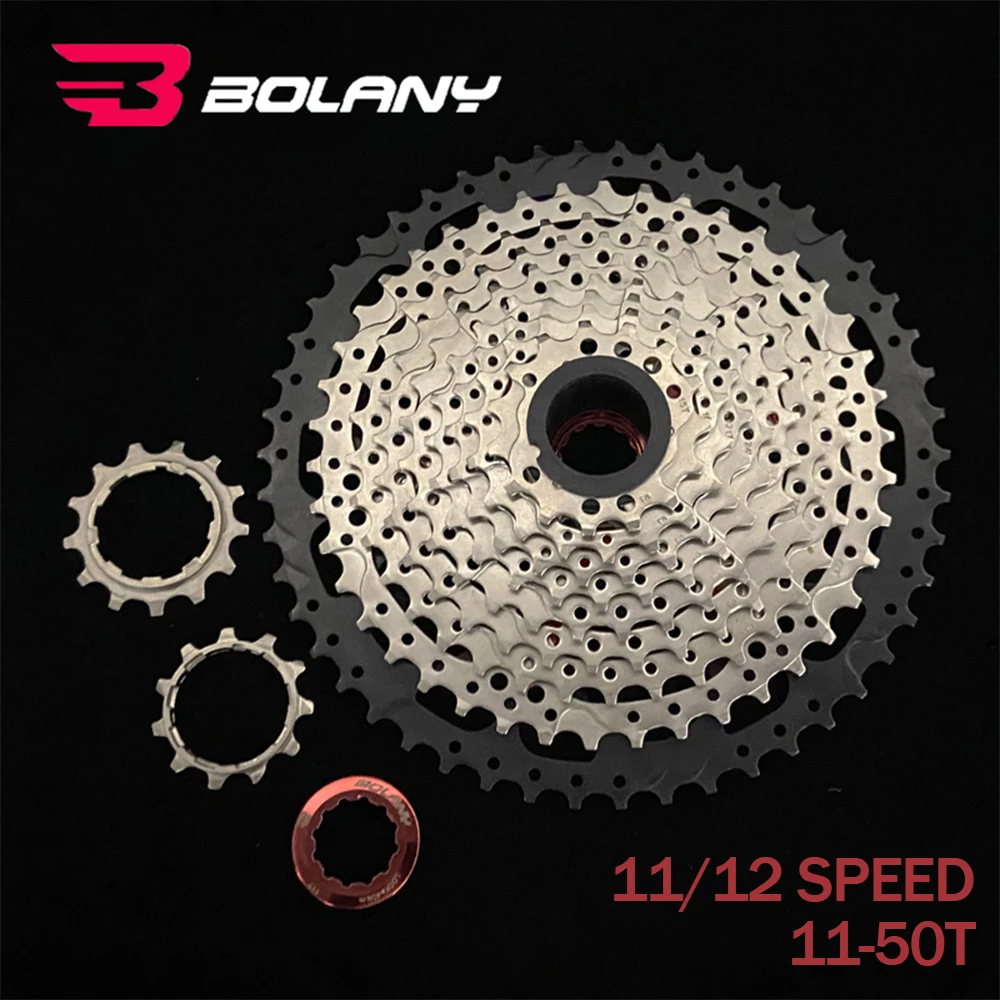 

BOLANY 11V 12V Bicycle Cassette 11-50T Mountain Bike Cassette Flywheel Ultralight K7 MTB Freewheel for SHIMANO HG