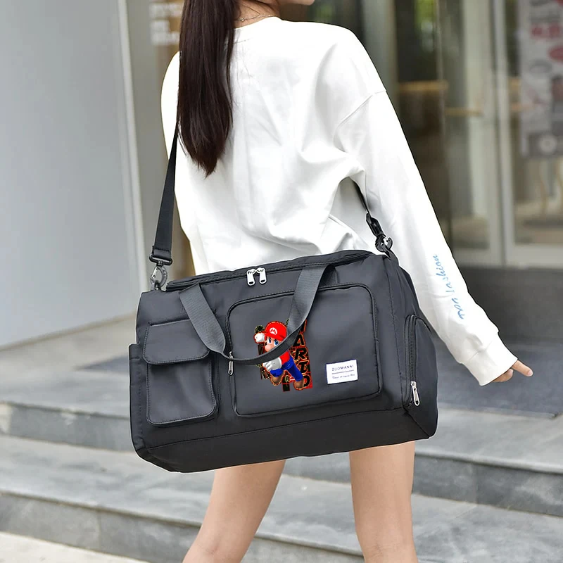 

Super Marios Bro Men Travel Bag Cartoon Women Waterproof Gym Sport Bag Portable Handbag Storage Bag Large Capacity Shoulder Bags