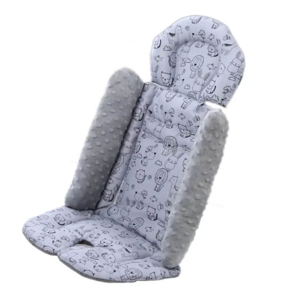 Cartoon Pattern Baby Stroller Cushion Baby Seat Cushion Seat Liner Pushchair Car Mat Car Seat Pram Cushion Trolley Mattress