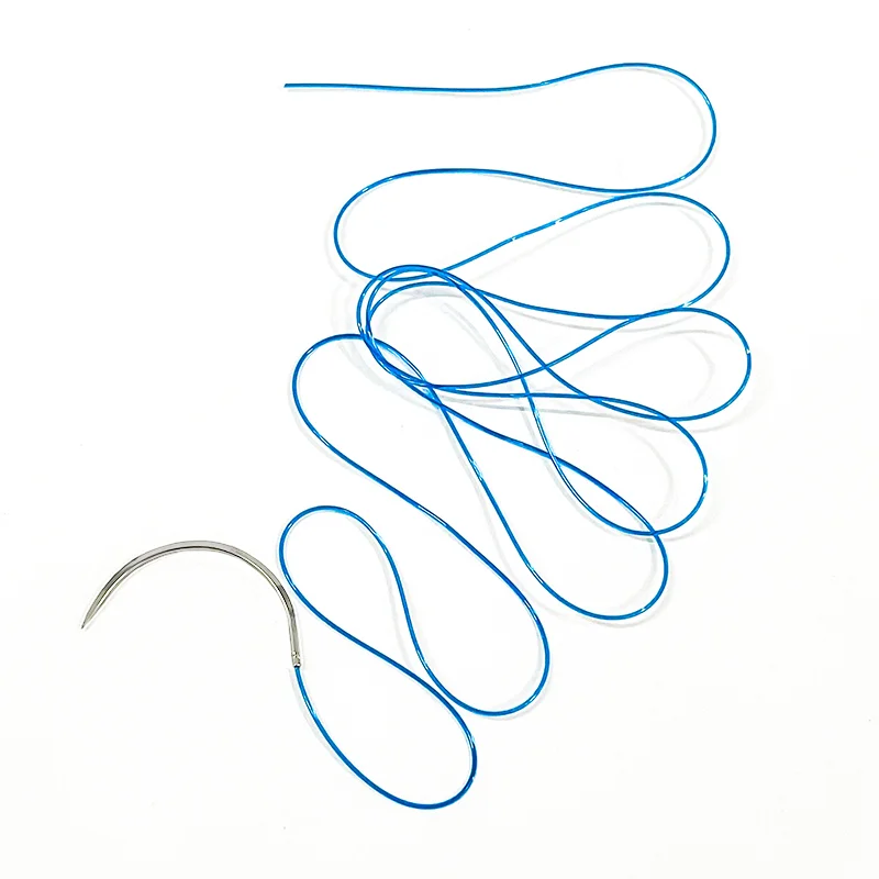 12Pcs 75cm 2/0 3/0 4/0 Non Absorbable  Suture Nylon Silk Polypropylene Polyester Monofilament Teaching Exercises