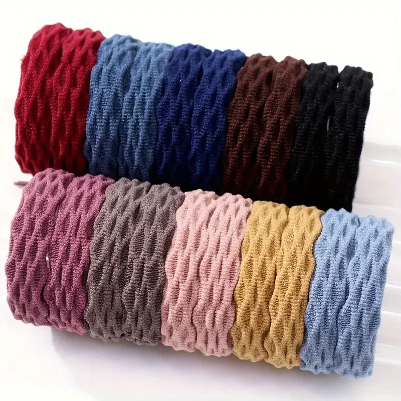 20PCS Women Girls Simple Basic Elastic Hair Bands Ties Scrunchie Holder Rubber Bands Fashion Headband Hair Accessories