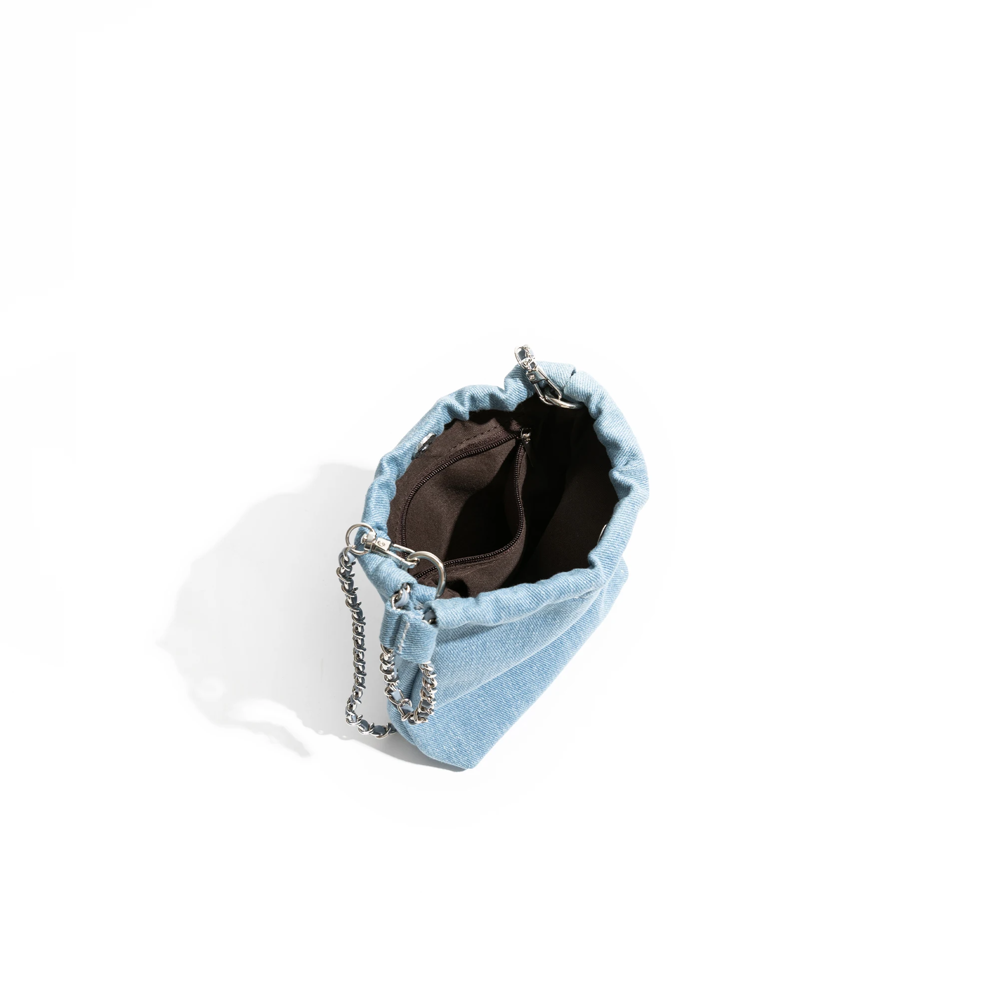 MABULA Vintage Girls Mini telefon portmonetka miękka dżinsowa torebka torebka na ramię odpinany łańcuszek projekt moda prosta torba typu Crossbody