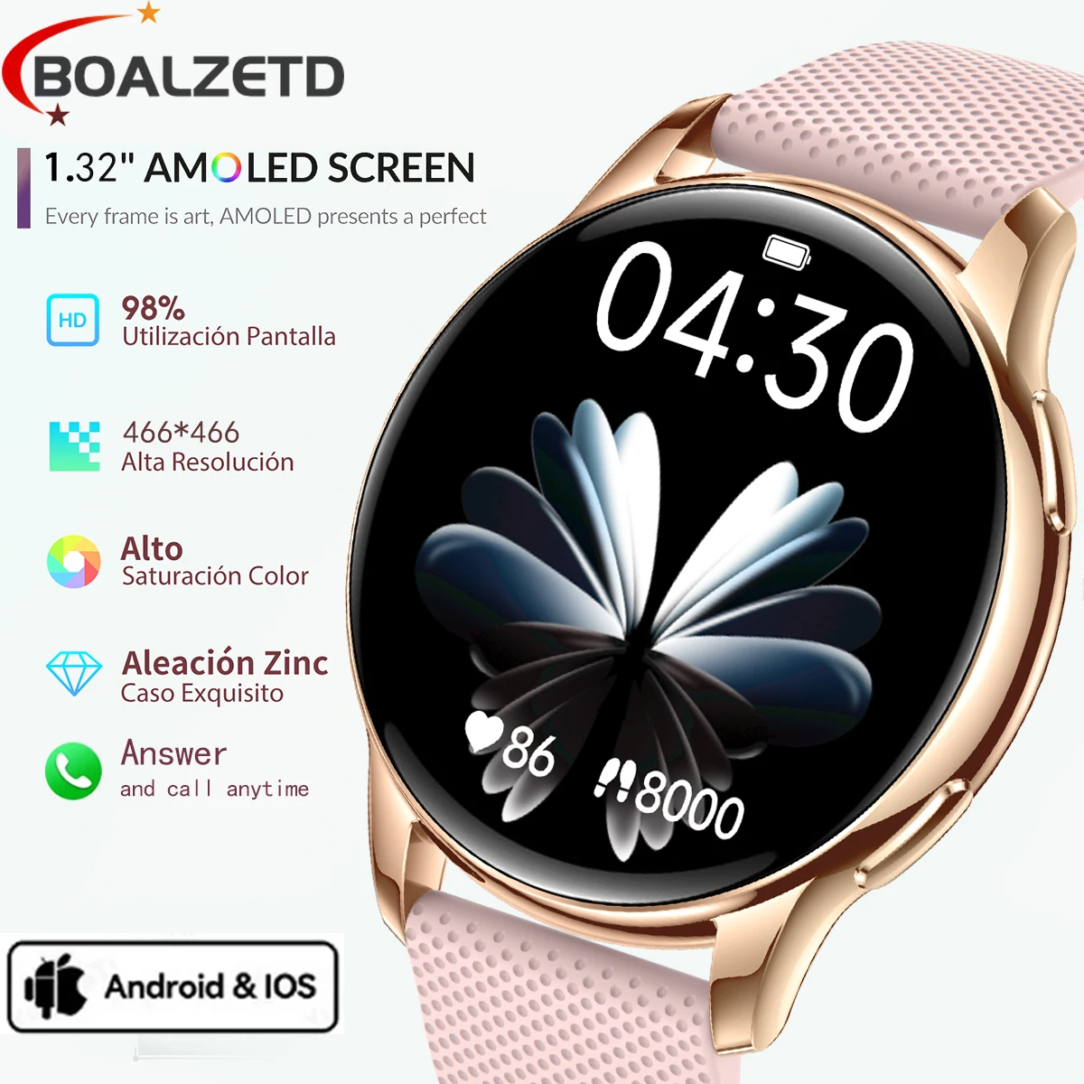 

2025 New Bluetooth answering and making calls Women SmartWatch Fitness Tracker Heart Rate Women GPS Sports fitness Smartwatch
