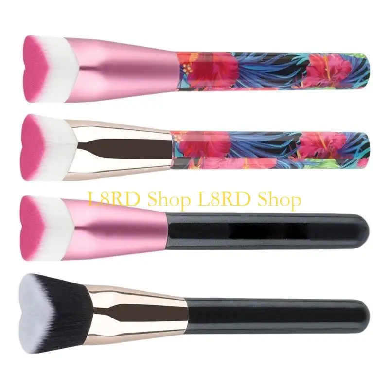 L8RD Double Ended Makeup Brush For Liquid Cream Concealer Brush Under Eye Application