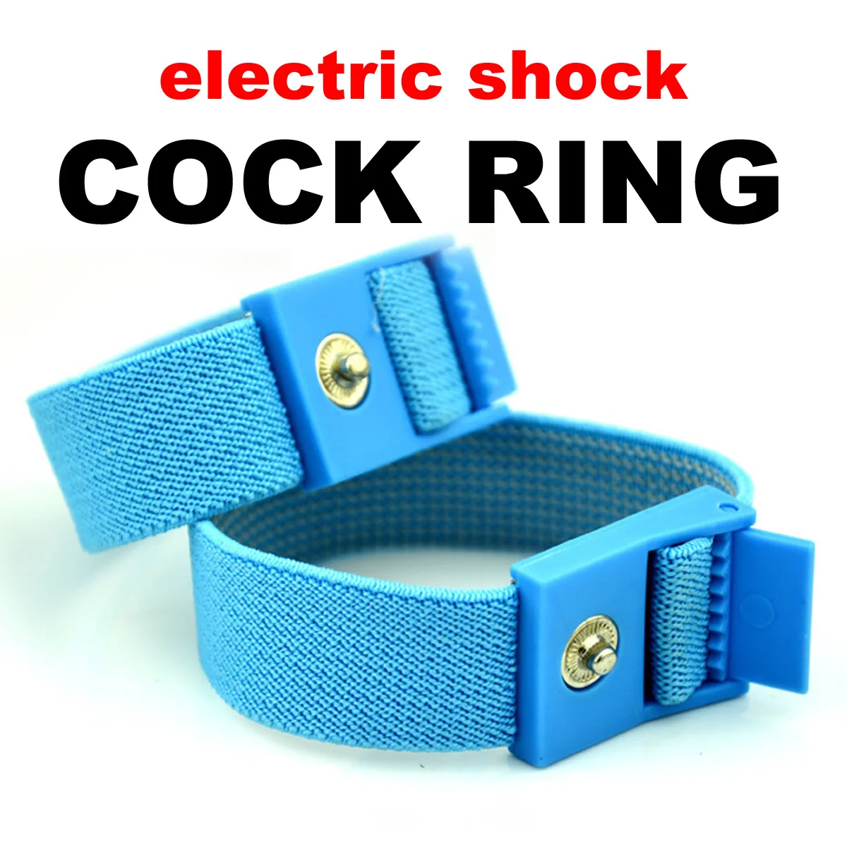 Electric Shock Conductive Fibers Penis Ring Cock Therapy Extender E-stim Massage BDSM Gay Sex Product Kit for Men Masturbation