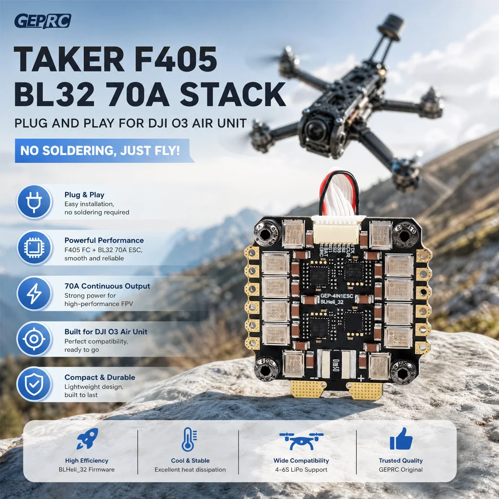 geprc-taker-f405-bl32-70a-stack-plug-and-play-for-dji-o3-air-unit-no-soldering-fpv-drone