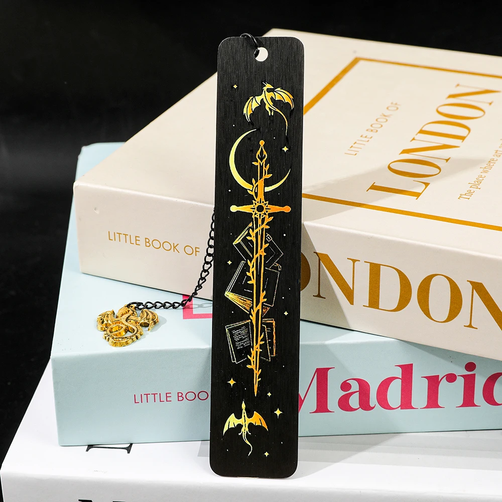 Marcapáginas de Metal con Diseño de Dragón de Cuatro Alas, Accesorio para Amantes de las Novelas de Fantasía, Marcapáginas Gótico, Regalo de Cumpleaños para Amantes de la Fantasía