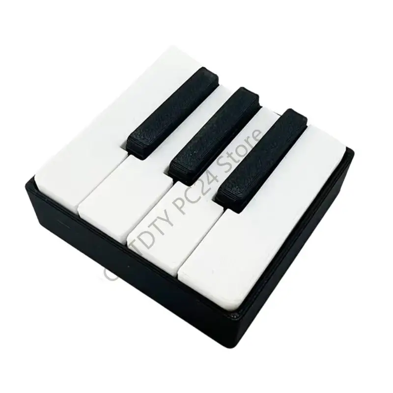 H7BA Piano Keyboard Clickers Desk Toy Creative Desk Decoration For Stress Relief