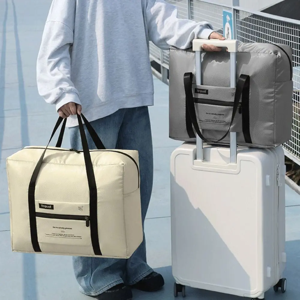 Large Capacity Foldable Travel Bag Waterproof Lightweight Hand Luggage Bag Dry Wet Separation Convenient Clothes Storage Bag