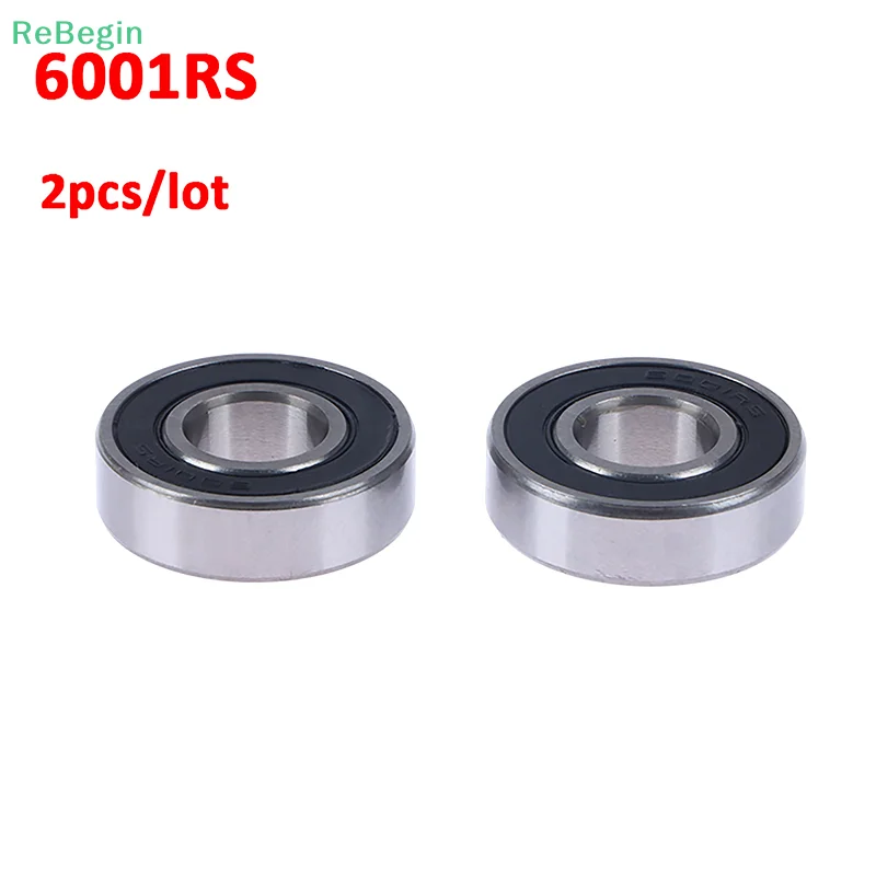 2Pcs 6001RS High Speed Precision Bearing for M365 Pro 1S for G30 All Electric Scooter Rear Wheel Hub Ball Bearings