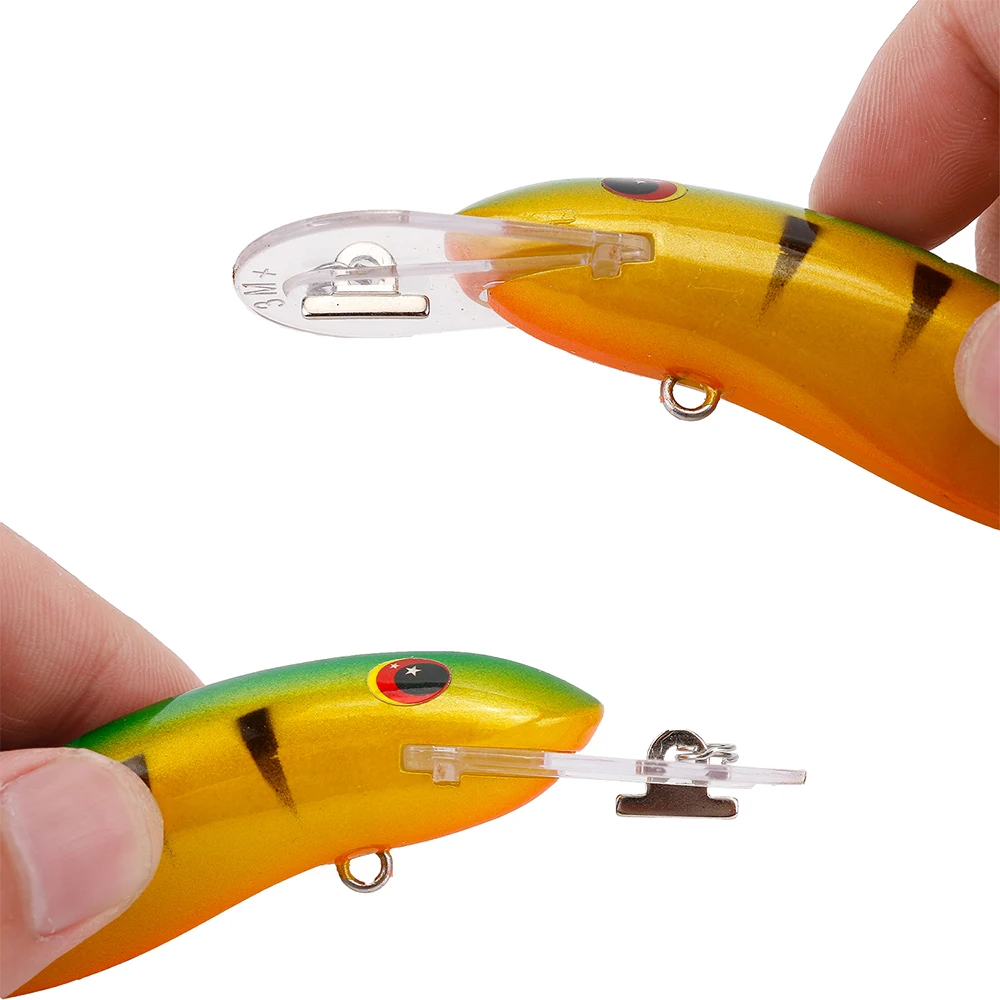 1Pcs Floating Minnow Fishing Lures Wobblers 10.5cm 13.4g Artificial Plastic Hard Bait Bass Pike Pesca Crankbait Fishing Tackle