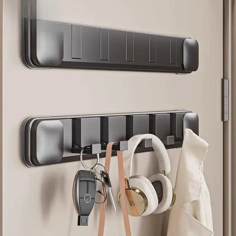 Invisible Door Hook for Hanging Clothes Strong Suction No Drilling Required Entrance Area Coat Hook Powerful Weight Capacity