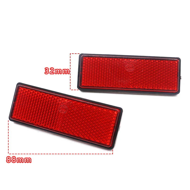 Red Lens Rear Bumper Reflector Assembly Replacement for T5 2004-2011 7E0945105 7E0945106