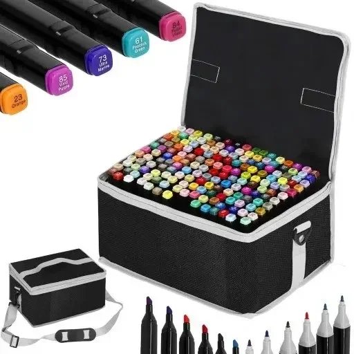 Textmarker-Stifte mit zwei Spitzen zum Malen, Zeichnen, für Bullet Journals und Schulbedarf, Dual-Pinselstift-Set, Filzstift-Set