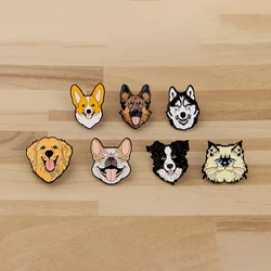 Lovely Dogs and Cat Enamel Pin Corgi Lapel Pins for Backpacks Brooches Badges Iron Brooch for Clothes Jewelry Gifts for Friends