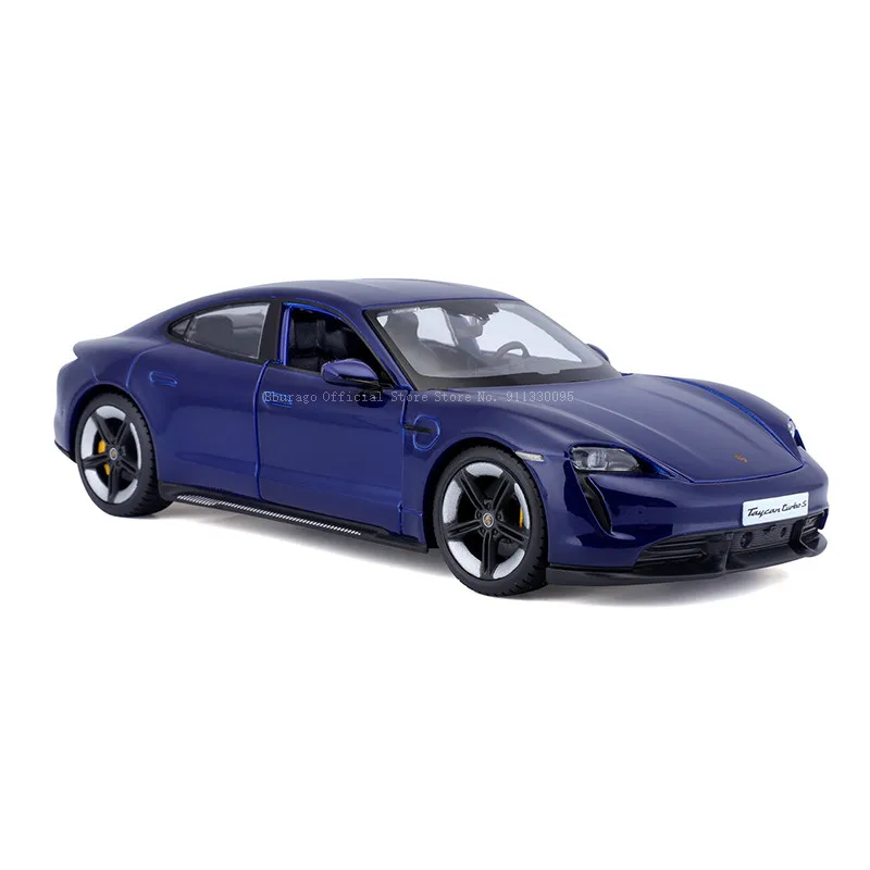 Bburago 1:24 NEW Scale Porsche Taycan Turbo S alloy racing car Alloy Luxury Vehicle Diecast Cars Model Toy Collection Gift