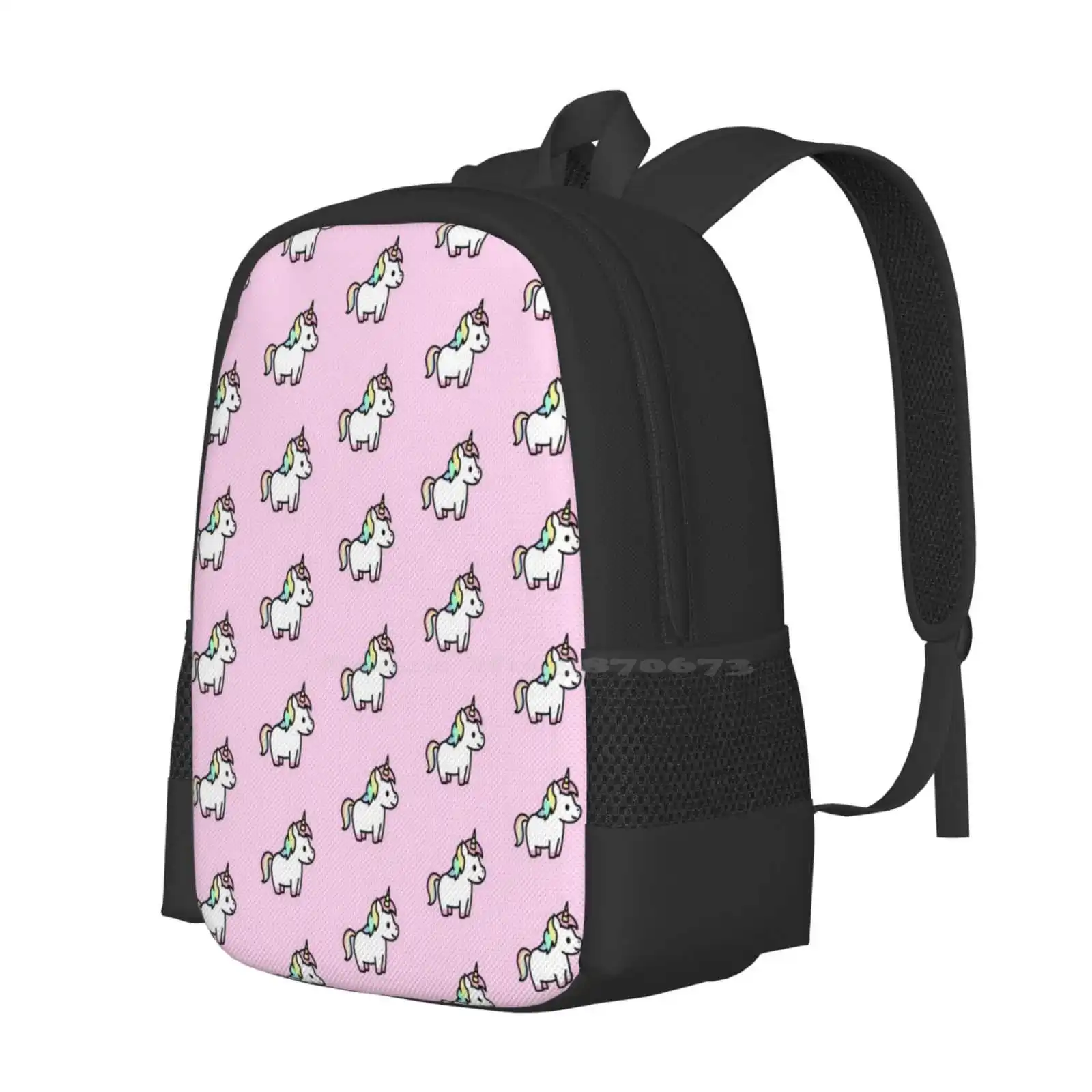 Unicorn Hot Sale Backpack Fashion Bags Rainbow Mythical Pastel Horse Unicorns Baby Kawaii Cute Cartoon Happy Anime Chubby Paw