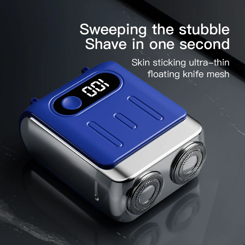 Xiaomi Electric Razor IPX7 Waterproof mini Dual-head Magnetic Ultra-clean Shaving Portable Digital Display Electric Beard Knife
