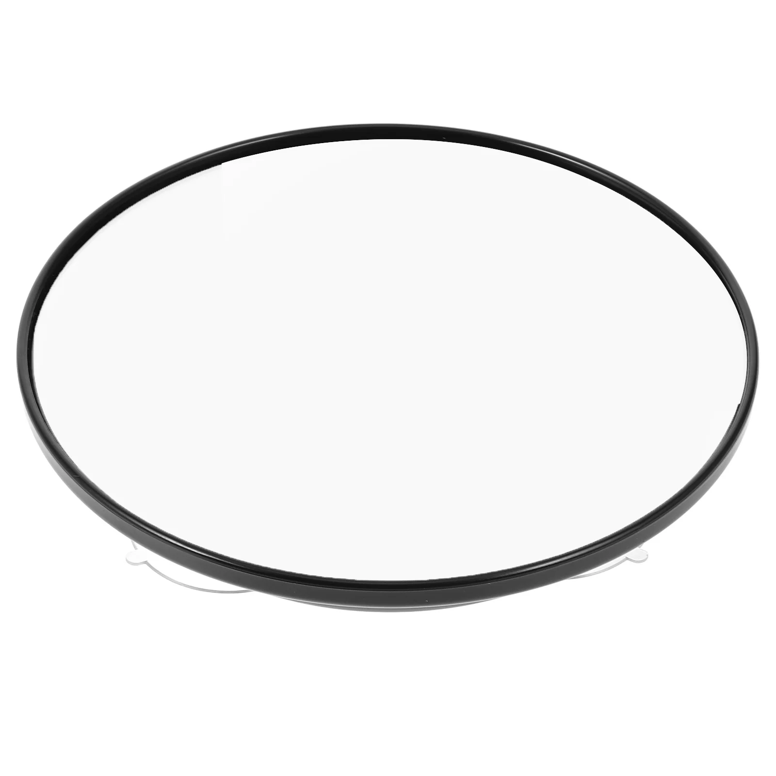 Espelho de ampliação de lado único, ventosa sem pregos, redondo, prático, portátil, espelho de maquiagem para vaidade, banheiro, quarto