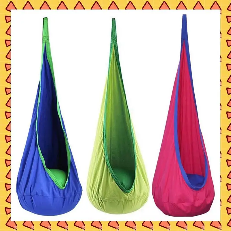 

A008 Hanging Chair Portable Parachute Cloth Swing Bed Indoor Courtyard Model With Inflatable Cushion Hanging Chair