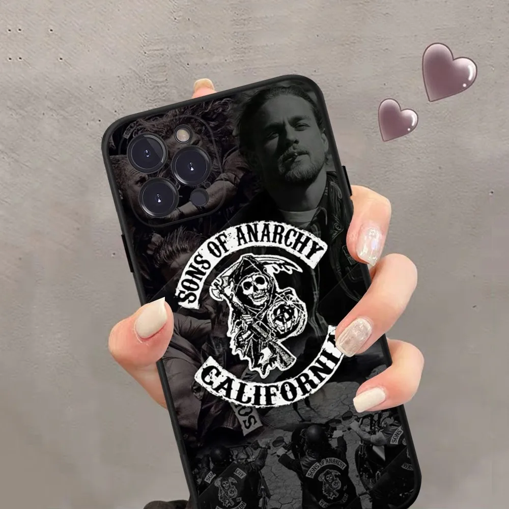 American TV Sons Of Anarchy Phone Case Silicone Soft For iphone 15 14 13 12 11 Pro Mini XS MAX 8 7 6 Plus X 2020 XR Shell