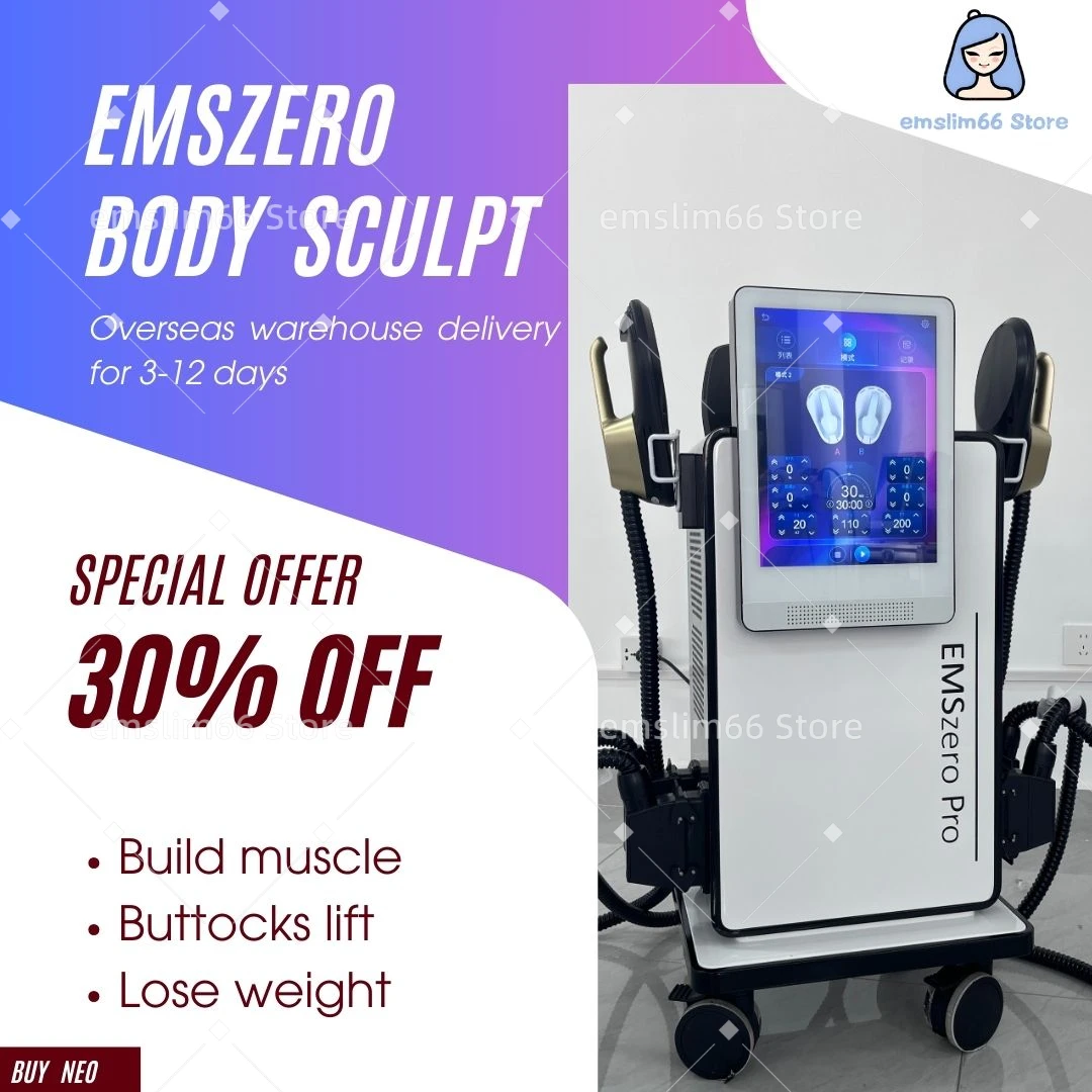 

EMSzero Machines 15 Tesla 6500w NEO Body Slimming Nova Fat Burning Muscle Sculpting EMS Electromagnetic Stimulate Pro