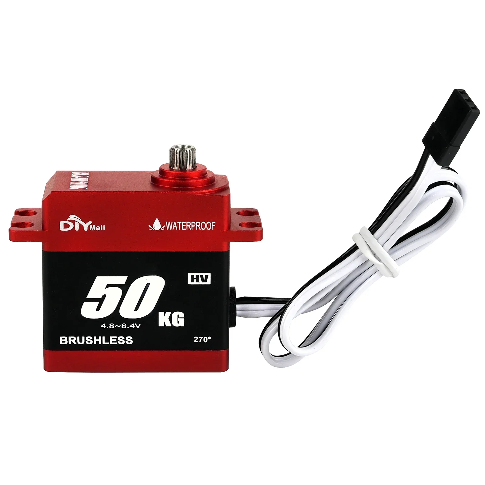 50kg.cm HV Digital Brushless Servos 8.4V Étanche BLS-HV50MG 180 °/270 °/360 ° Aluminium pour RC Voiture Camion inoler Bateau Robot DIY