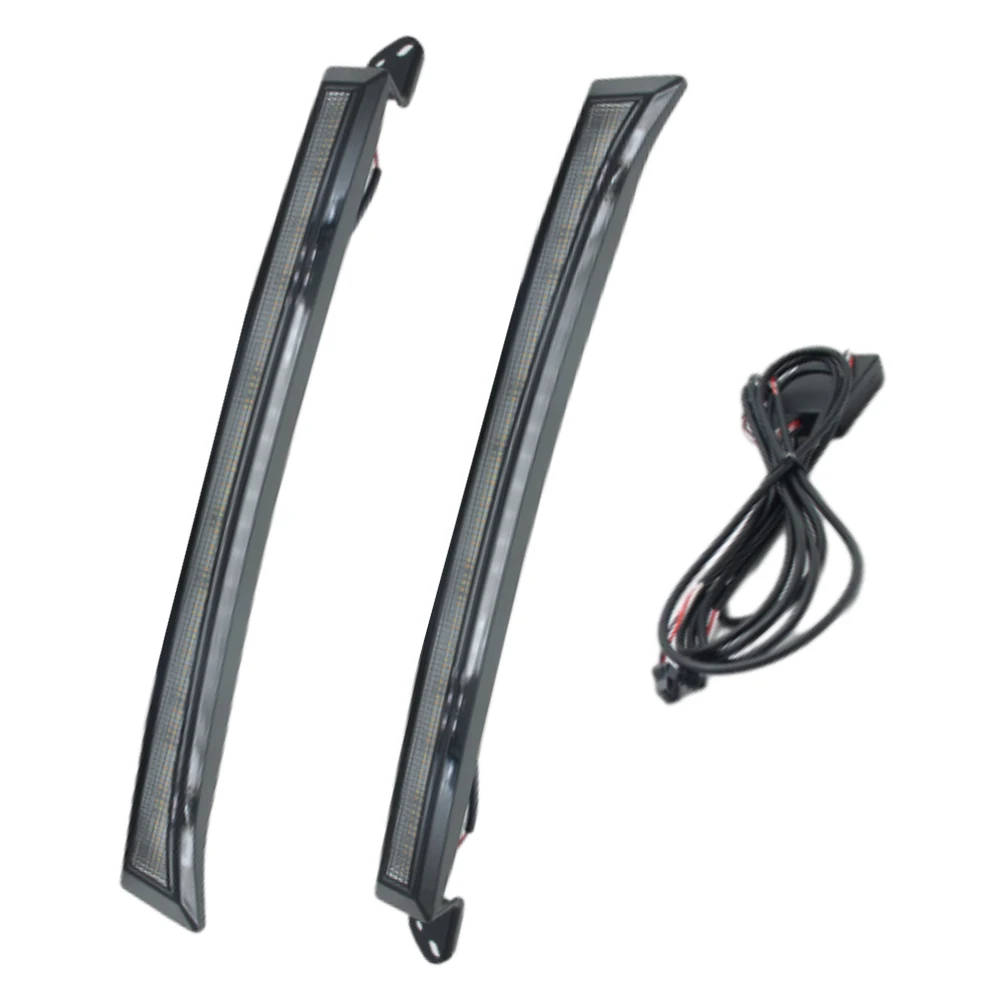 

White Daytime Running Lights Driving Light with Turn Signal Car LED Daytime Running Light Amber Fit for Toyota 4Runner 2003-2005