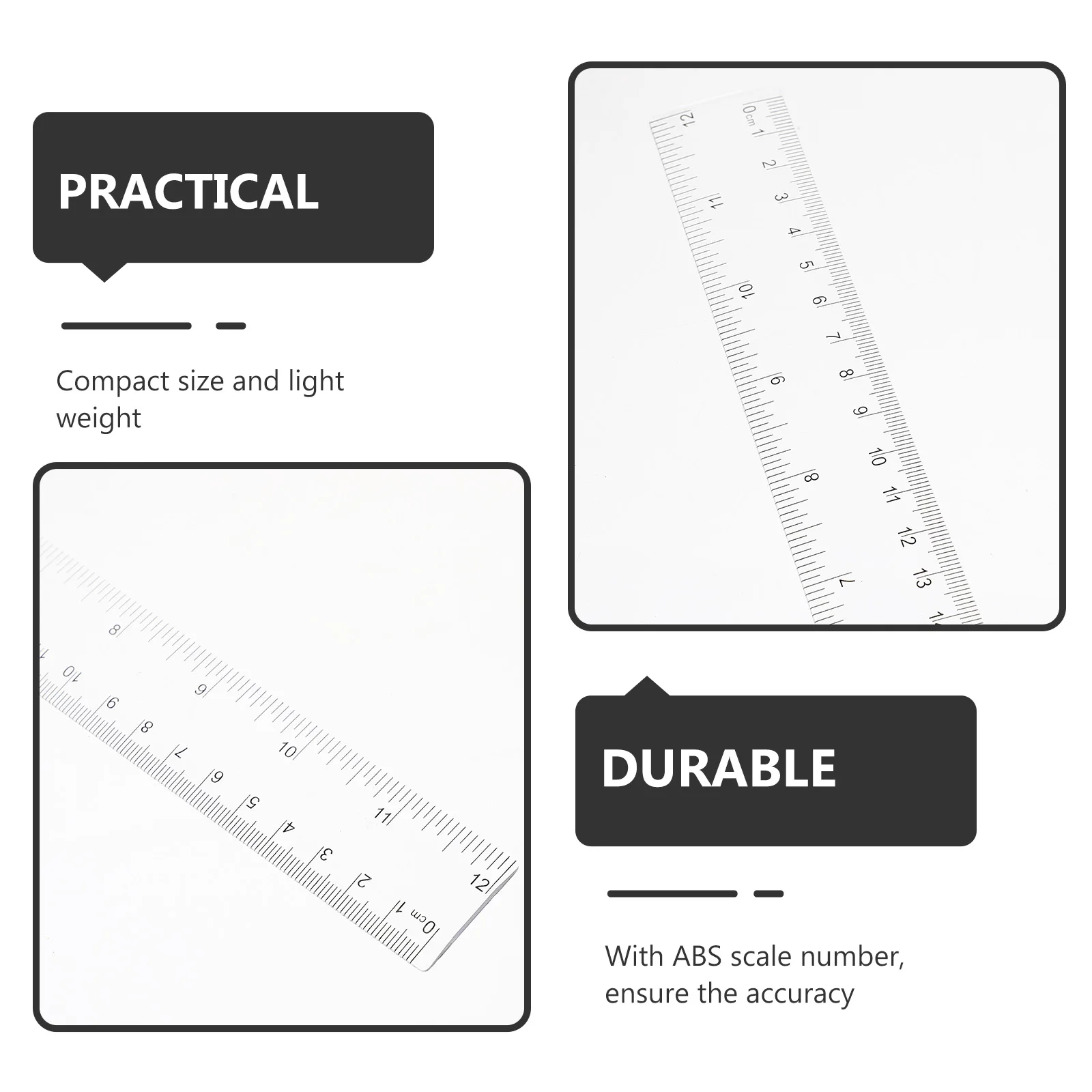 

10pcs Transparent Geometry Set School Supply Measuring Tools Office Drawing Straight Board Professional Geometry Stationery