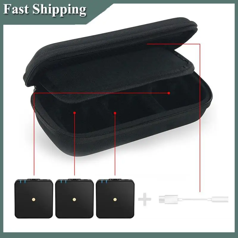 

-MEOF Hard Travel Case Replacement For Rode Wireless GO II Dual Channel Compact Digital Wireless Lavalier Microphone System