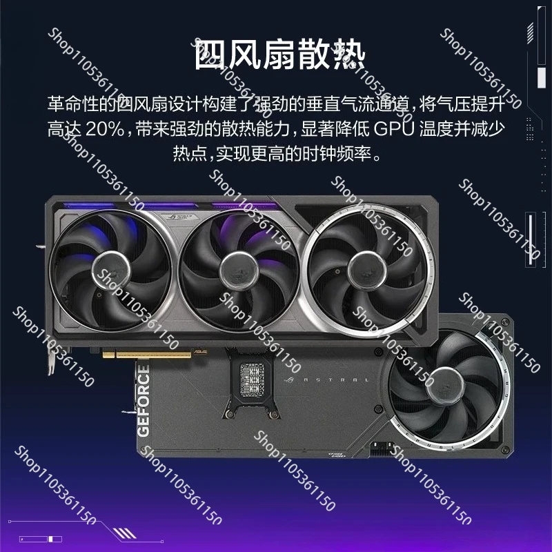 Tarjeta gráfica para juegos de deportes electrónicos Rog rtx5080 para computadora de escritorio, compatible con monitores 4k