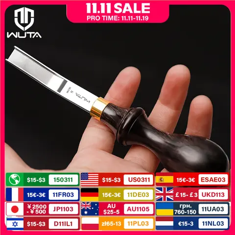 Wide Leather Skiving Tool M390 Steel WUTA
