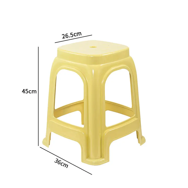 D14 Plastic stool household plastic bench high stool stackable plastic chair plastic