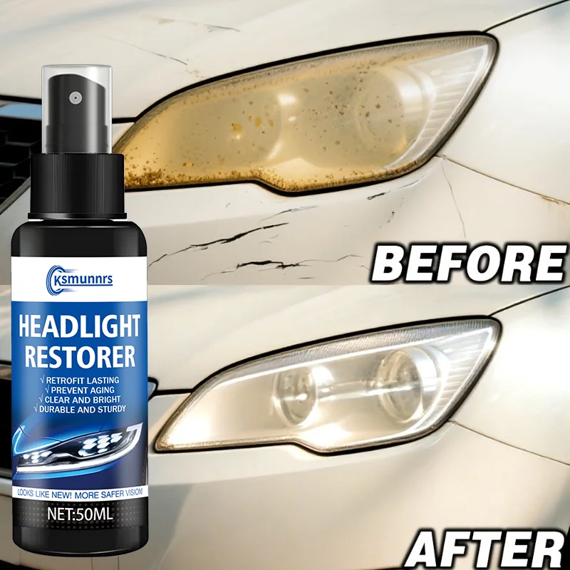 This product is specifically designed for car headlight restoration, effectively repairing headlights that have become cloudy du