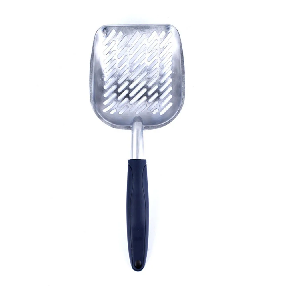 Cat Litter Scoop Big Metal Litter Scoop for Kitty Sifter with Deep Shovel and Ergonomic Handle Made of Heavy Duty Solid Aluminum