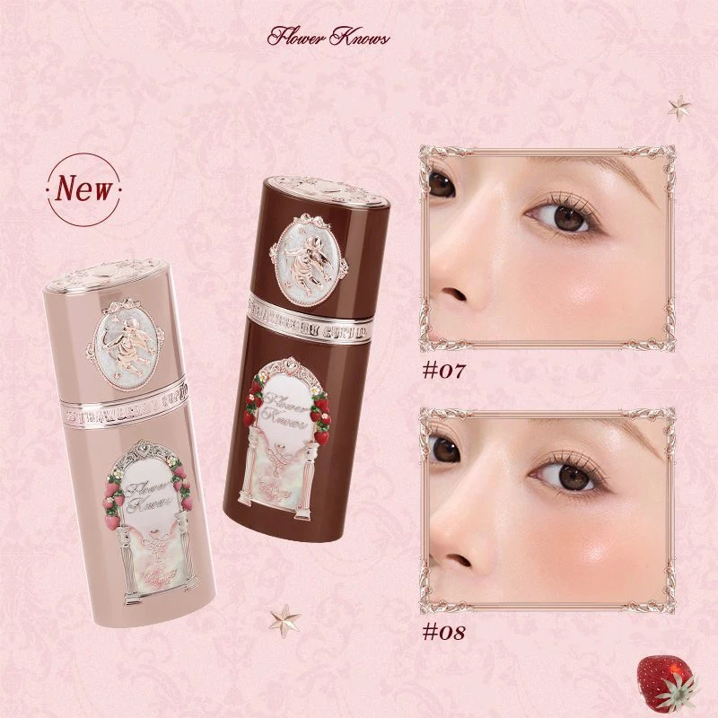 Flower Knows-rubor nuevo, colección de Cupido de fresa, rubor líquido de larga duración, 7g, Cosméticos Coreanos, maquillaje, acabado mate