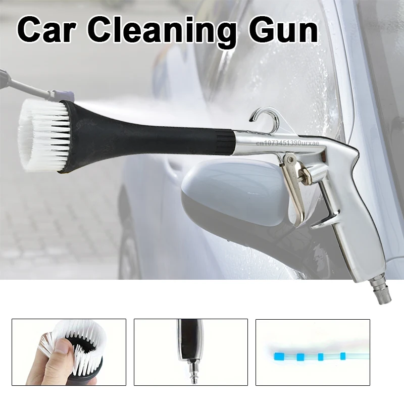 

Car Cleaning Gun Air Blow Car Wash Gun Dry Blow Cleaning Tool High Pressure Tornado Dust Blowing Gun Deep Clean Washing Tool