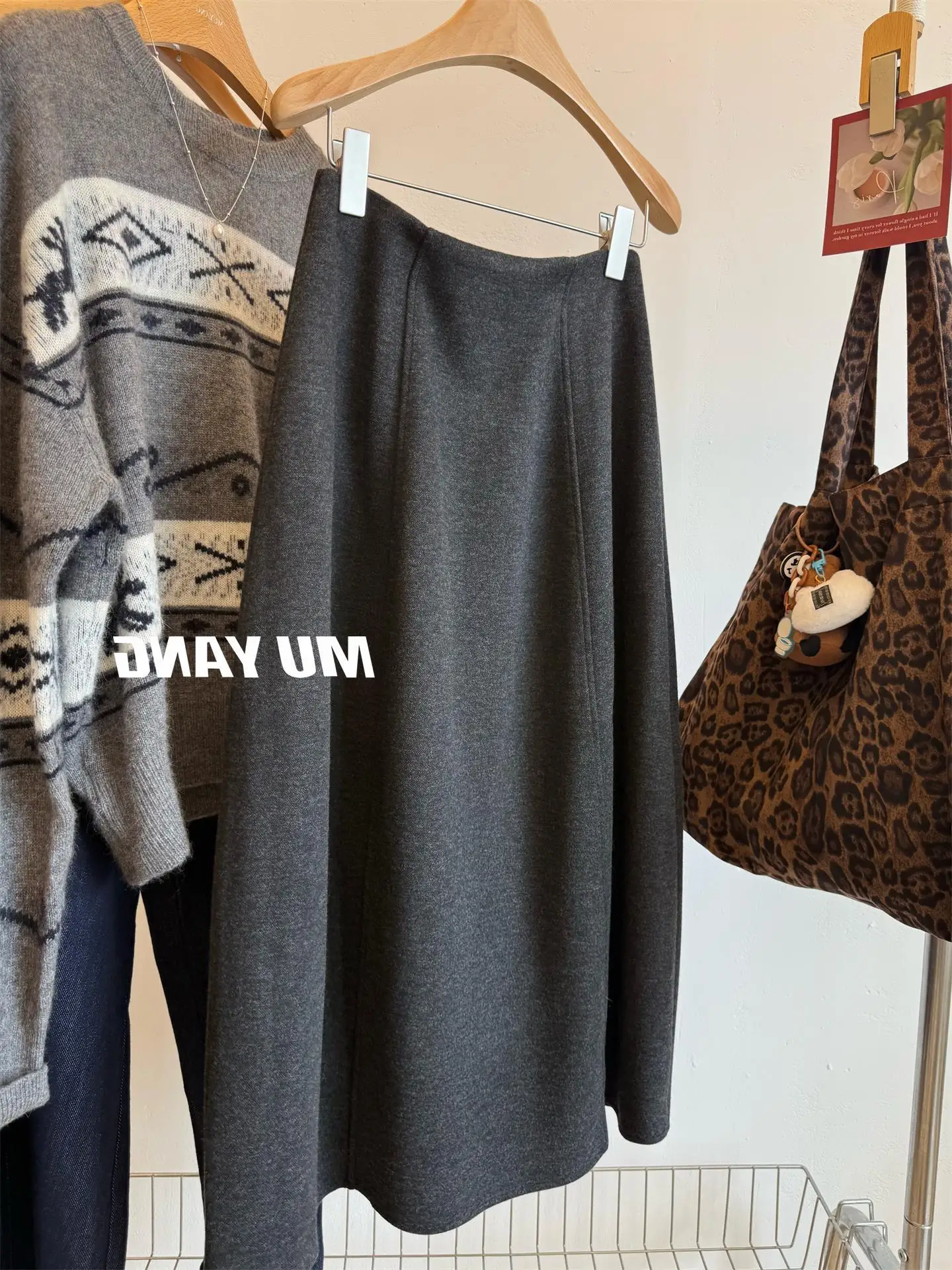 تنورة حريرية صوفية منتصف الخصر Batwing القرد Ciwalk زهرة برعم صورة ظلية المرأة Faion سوبر التخسيس منتصف طول تنورة #3