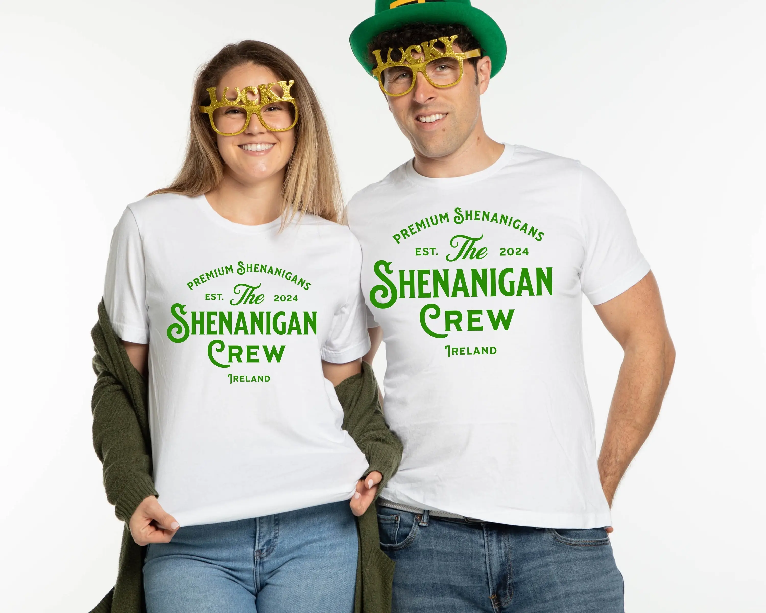 St Pattys Day T Shirt Patricks Shenanigans Irish Lucky Saint Shenanigan Crew