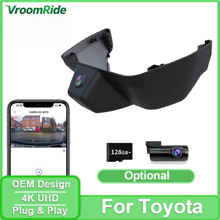 

4K Dash Cam For Lexus GX 550 GX550/GX 550h GX550h 2024 2025&For Toyota Land Cruiser Prado 250 LC250 J250 WiFi Car Camera OEM DVR