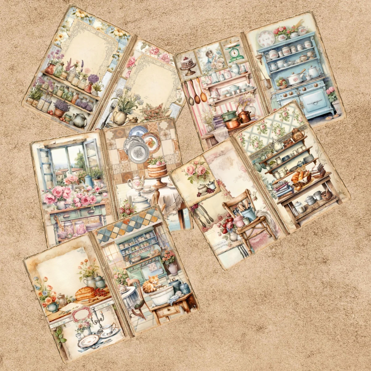 Vintage Grunge Journal Plannin - Desk Setup Retro avis et prix