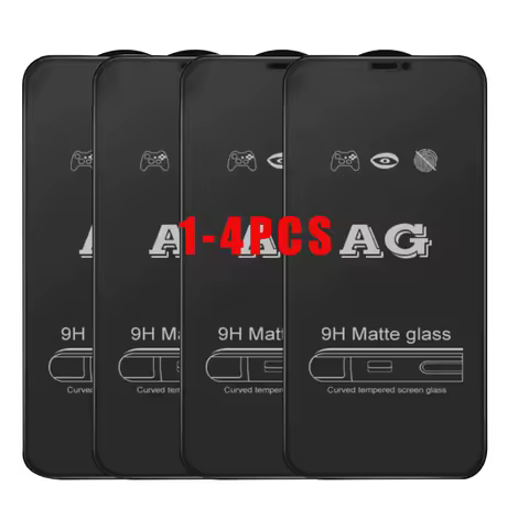 1-4Pcs Matte Screen Protector For Samsung A15 5G A14 A13 A12 A25 A24 A23 A22 A05 A05s A04s A03s A02s A21s A20 A10 Tempered Glass