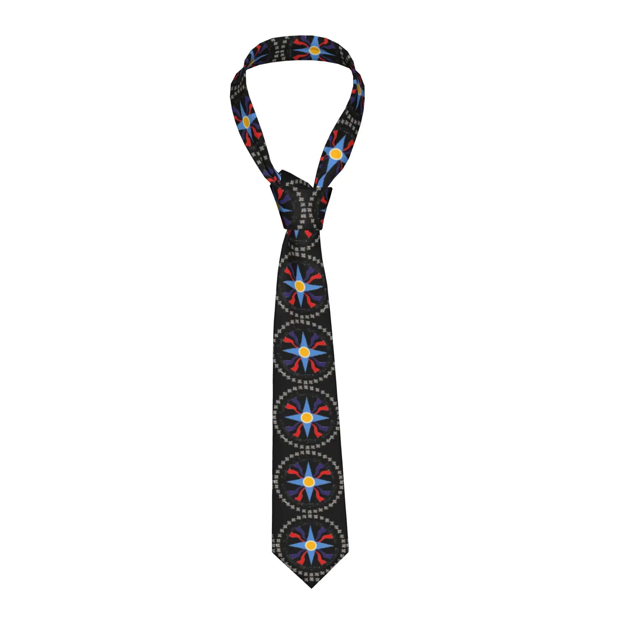 Assyrian Flag  Tie  Wedding Party Neck Ties Classic Casual Neck Tie For Unisex Adult Custom Collar Tie Necktie Birthday Gift